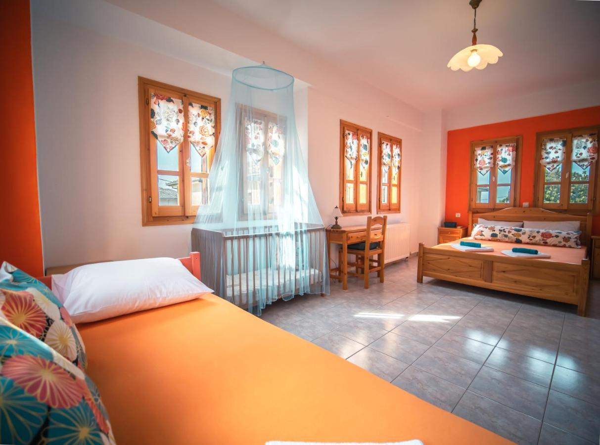 Orange House For Big Families In Damouchari - Delicious Houses מראה חיצוני תמונה